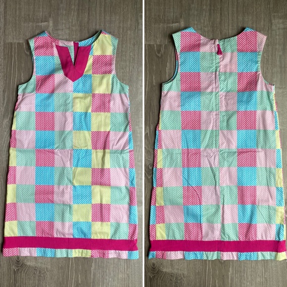 Vineyard Vines Pastel Whale Patchwork Shift Dress - Picture 5 of 9